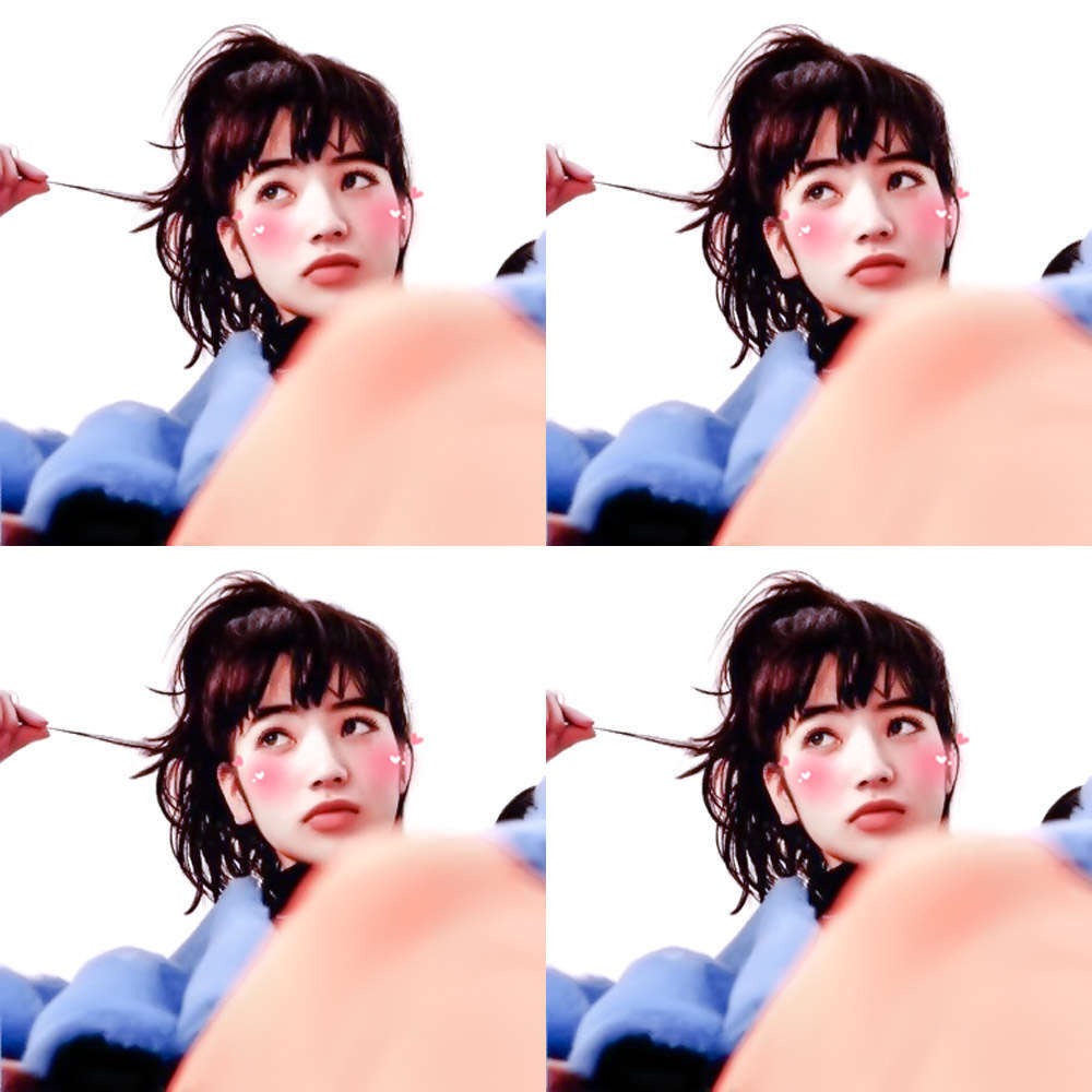 小松菜奈#日杂日系美少女麻豆#高马尾 微博@威化饼河岸