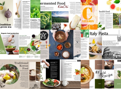 【下载更多请点头像】创意农产品食物美食餐饮产品推广绿色有机健康画册设计素材