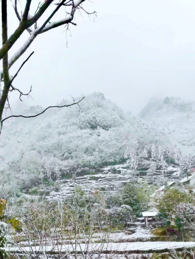 宜昌风鼓洞景区的冬天风景