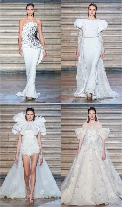 Tony Ward ss 2020 Couture 绸缎薄纱，重工刺绣 奢华仙裙色系也好舒服 ​​​