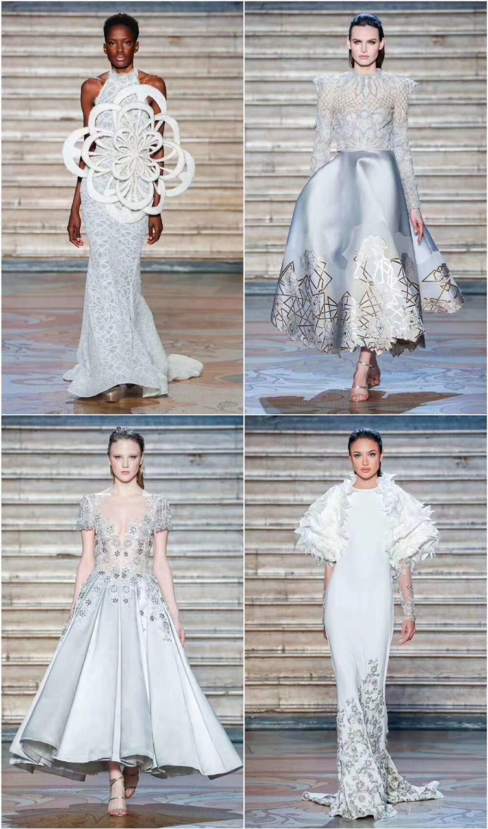 Tony Ward ss 2020 Couture 绸缎薄纱，重工刺绣 奢华仙裙色系也好舒服 ​​​