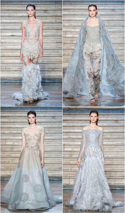 Tony Ward ss 2020 Couture 绸缎薄纱，重工刺绣 奢华仙裙色系也好舒服 ​​​