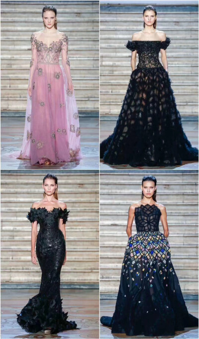 Tony Ward ss 2020 Couture 绸缎薄纱，重工刺绣 奢华仙裙色系也好舒服 ​​​