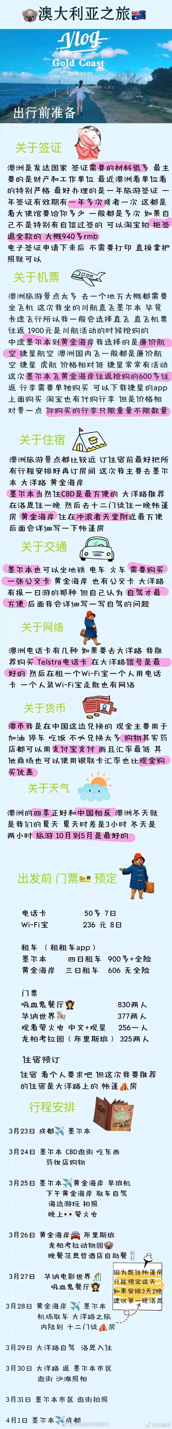 澳洲自由行攻略~墨尔本 || 黄金海岸 || 布里斯班 1.出行前的准备2.租车&amp;交通3.黄金海岸4天3夜 4.华纳电影世界5.吸血鬼餐厅 ♂ 范思哲餐厅6.布里斯班- 龙柏考拉动物园7.大洋路之旅8.墨尔本景点游9.澳洲购物&amp;退税