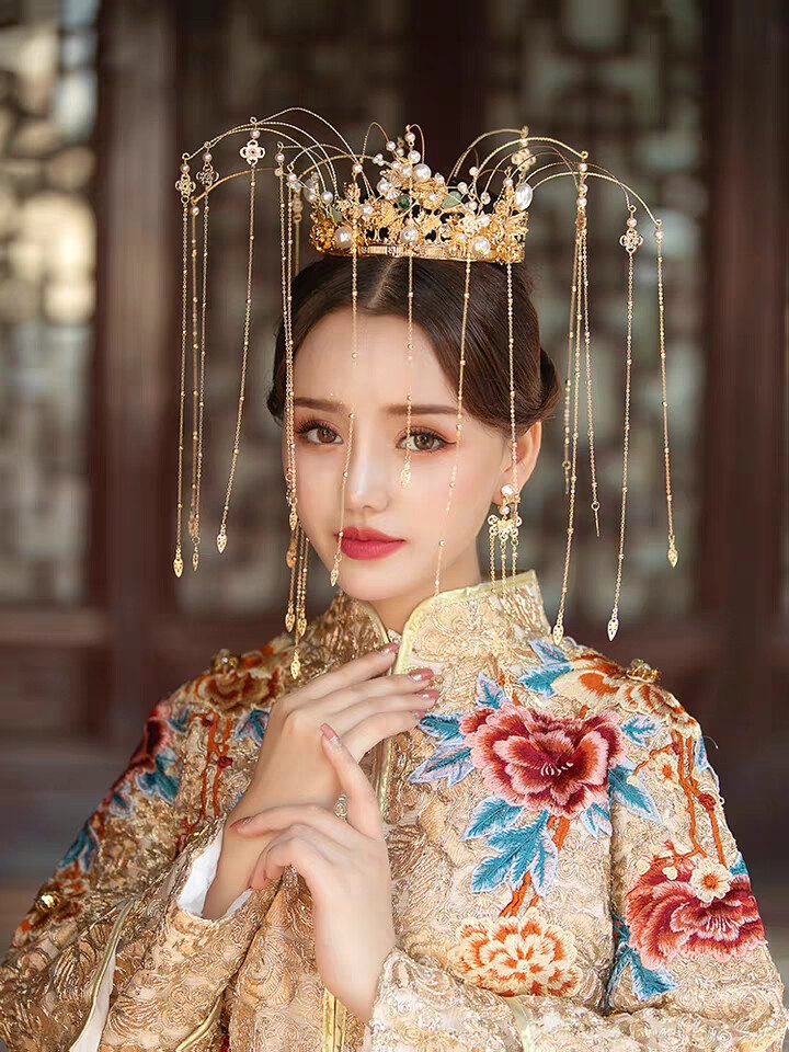 新娘秀禾服头饰