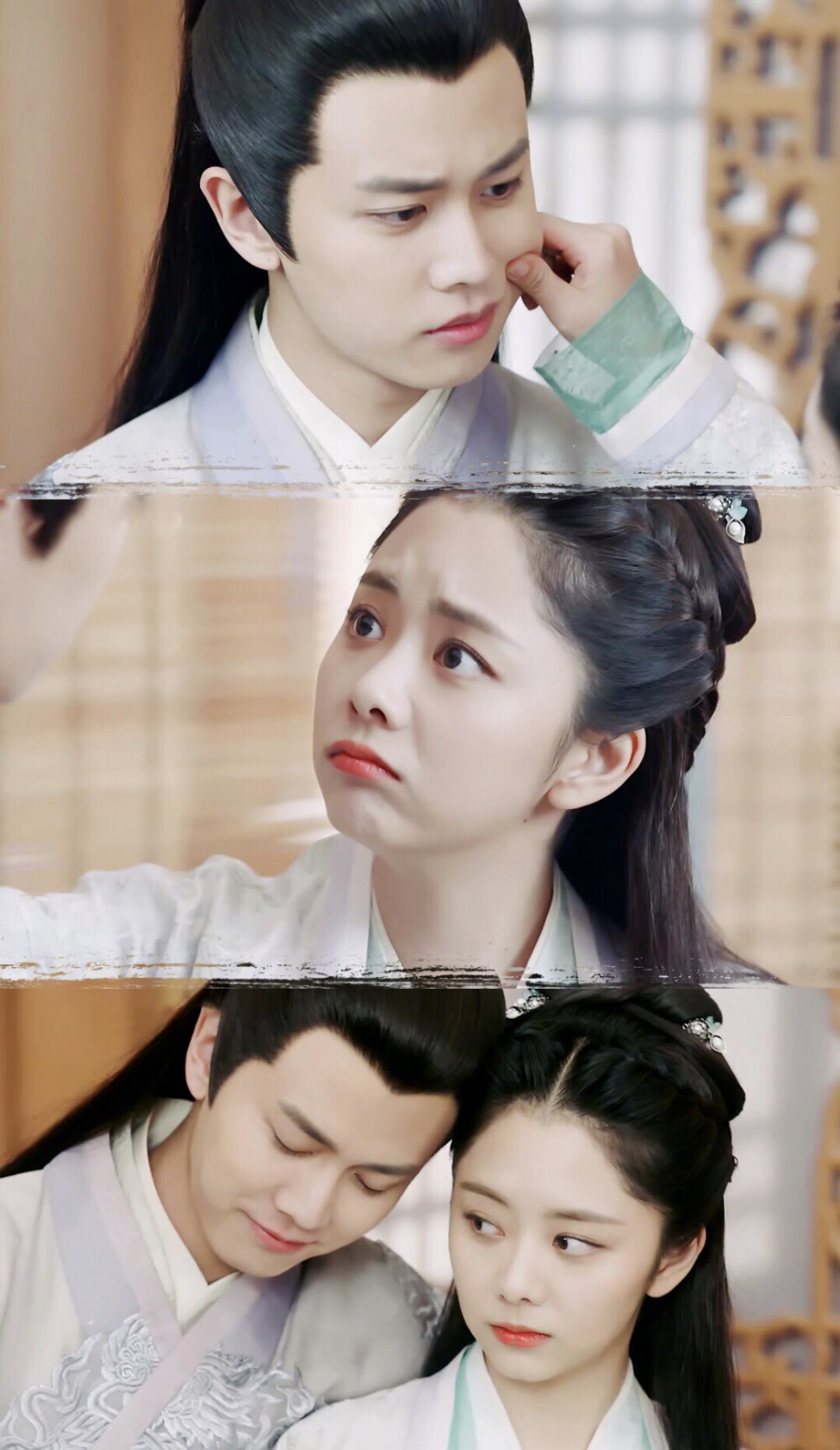 古装剧《锦衣之下》"六元一斤虾"cp 甜蜜手机壁纸