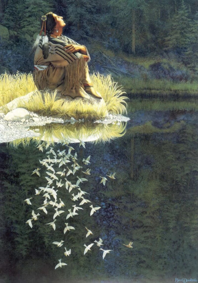 Let My Spirit Soar, Bev Doolittle[美]
岁月浓淡总相宜，人间有味是清欢。
总有一点，忘又不能忘，说又不能说。