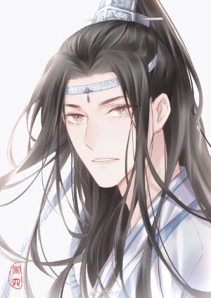 魔道祖师  蓝忘机  艿小六/绘
来源：微博