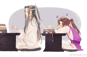 魔道祖师  忘羡  旺旺碎土秃/绘
来源：微博