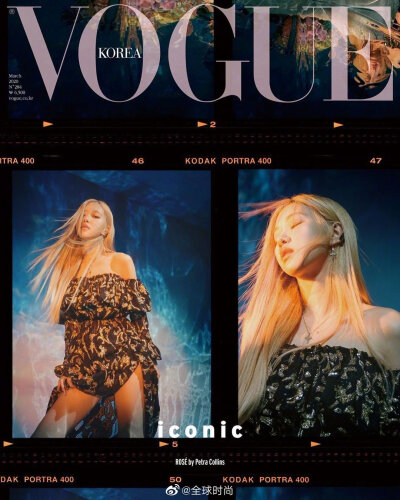 #BLACKPINK 韩版VOGUE# BLACKPINK &amp;《VOGUE》韩版三月刊，成为首个登封的女团，双团封四单封也是史无前例，四人四色，期待回归！