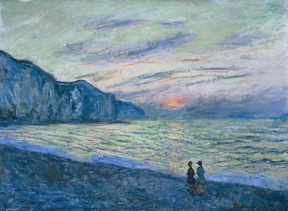 Claude Monet（克劳德·莫奈）的日落时分1840-1926