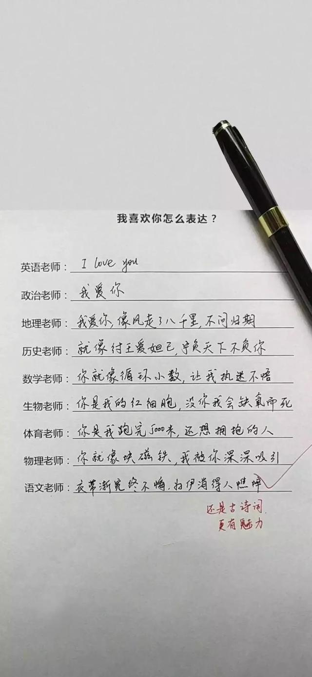 表白