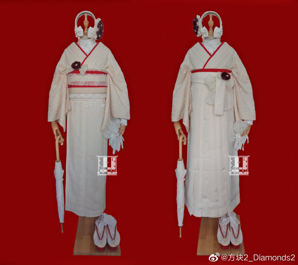 和服混搭 服装设计 素材 模特 人模 