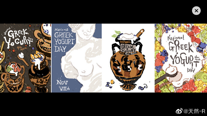 选了食物插画课 发个作业 ​​​​