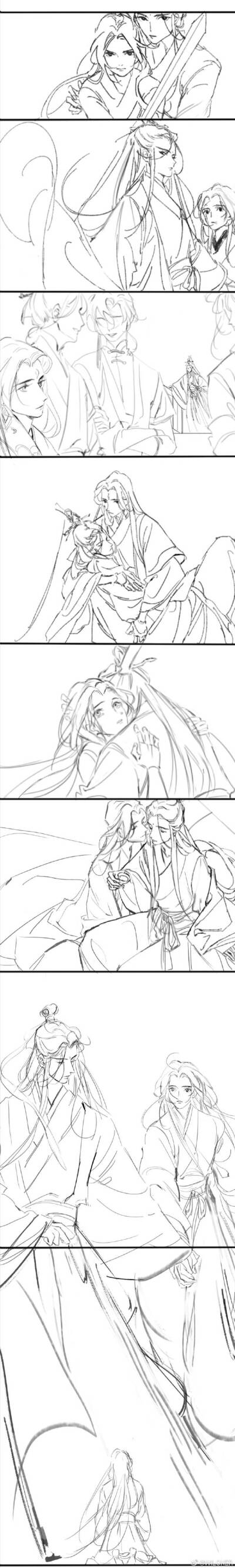 人渣反派自救系统 漫
感谢@墨辄水云烟 老师的授权
绘制了渡山春五十一章和洛冰河番外的条漫④
原文走这里【五十一章】http://t.cn/Aid8XL9d
【番外】http://t.cn/Aid8XL93
画师微博：WILOKER
侵删