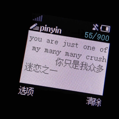 you are just one of my many many crush
你只是我众多迷恋之一
原创
来文字定制