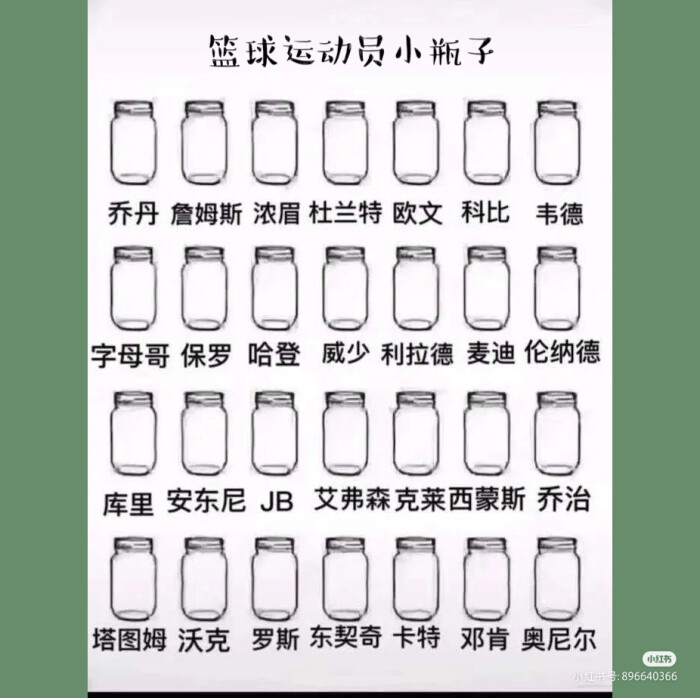 篮球运动员小瓶子