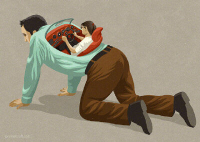 讽刺插画，让人深思~ 英国艺术家：John Holcroft