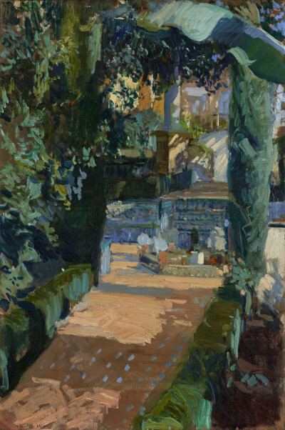 名画手机壁纸court of the dances,alcazar,sevilla
-joaquin sorolla-1910