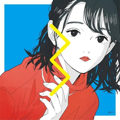 蓝色清新女生头像
