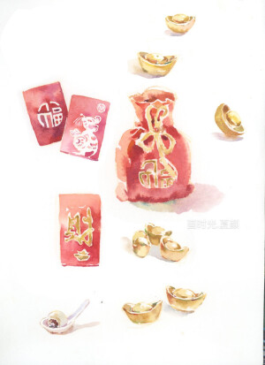 画时光 微博夏颜水彩