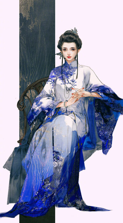 神级古风古典美女插画壁纸
微博：伊吹鸡腿子