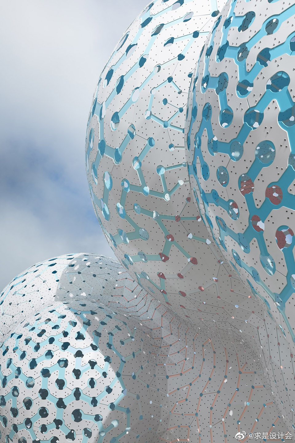 “梦之柱”展览装置，夏洛特市 / MARC FORNES / THEVERYMANY.#求是爱设计#