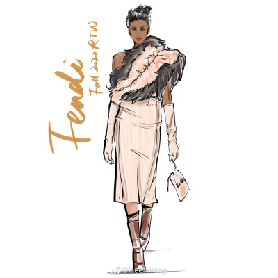 [cp]#GeerWong[超话]##hg时装插画[超话]#
Fendi Fall 2020 RTW@FENDI
Silvia Venturini以薄纱和皮质面料诠释出刚柔并济的女性魅力，延续了Karl Lagerfeld对于品牌独立精神的奇妙匠心。 ​​​[/cp]