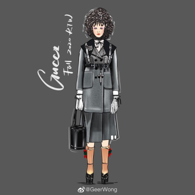 [cp]#GeerWong[超话]##hg时装插画[超话]#
GUCCI Fall 2020 RTW@GUCCI
复古洛丽塔 童年音乐盒
Alessandro Michele带大家重回神秘的维多利亚，探秘奇幻之旅
the fashion illustration by@GeerWong ​[/cp]