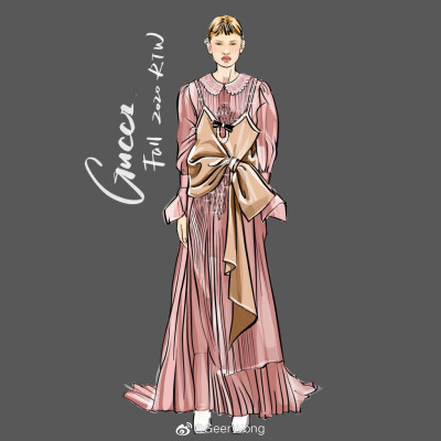 [cp]#GeerWong[超话]##hg时装插画[超话]#
GUCCI Fall 2020 RTW@GUCCI
复古洛丽塔 童年音乐盒
Alessandro Michele带大家重回神秘的维多利亚，探秘奇幻之旅
the fashion illustration by@GeerWong ​[/cp]