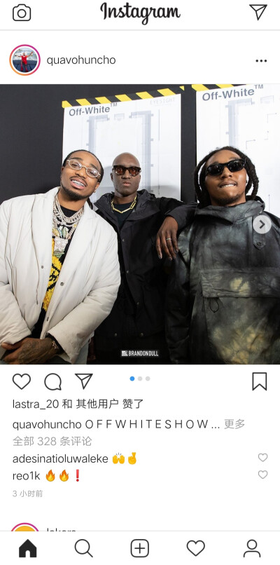 Instagram : Snoop Dog/Dwight Howard
Quavo/Takeoff 