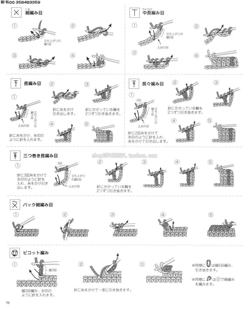 钩针编织入门必学