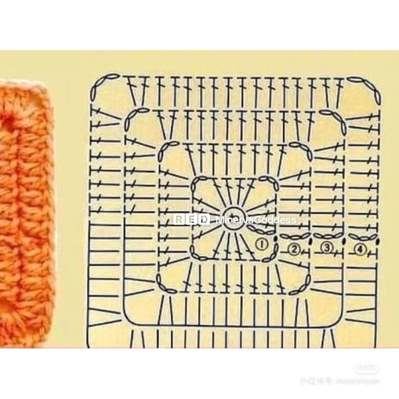 布编织包花片图解