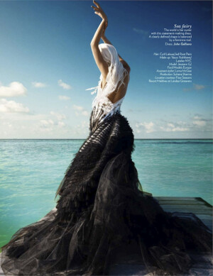 Jessiann Gravel-Beland | Luis Monteiro | Vogue India May 2012 | 'Water Sign'