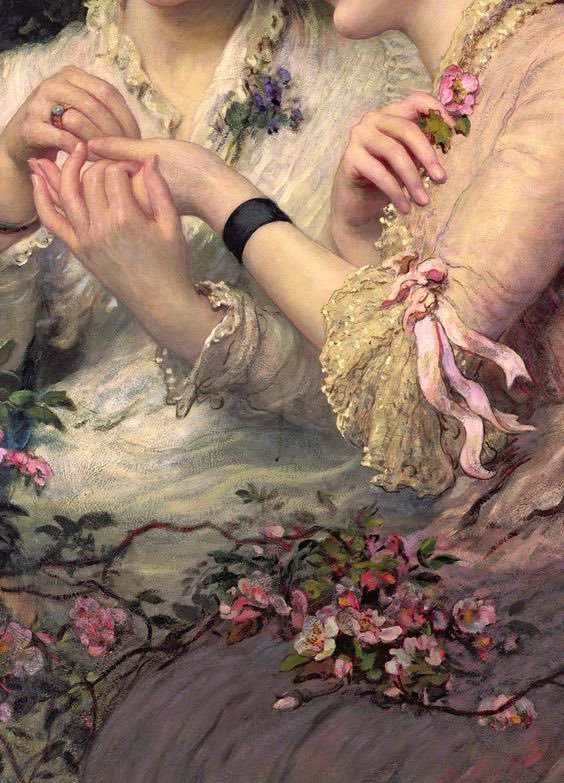 油画
少女 画师。。花卉