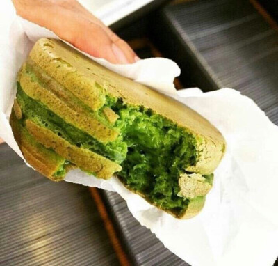 甜品·抹茶红豆车轮饼