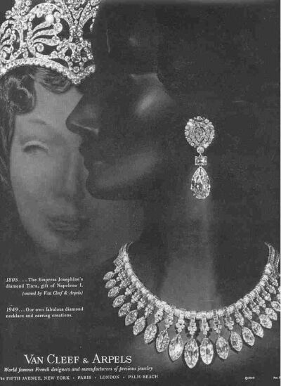 Van Cleef & Arpels 上世纪的珠宝广告 ​​​