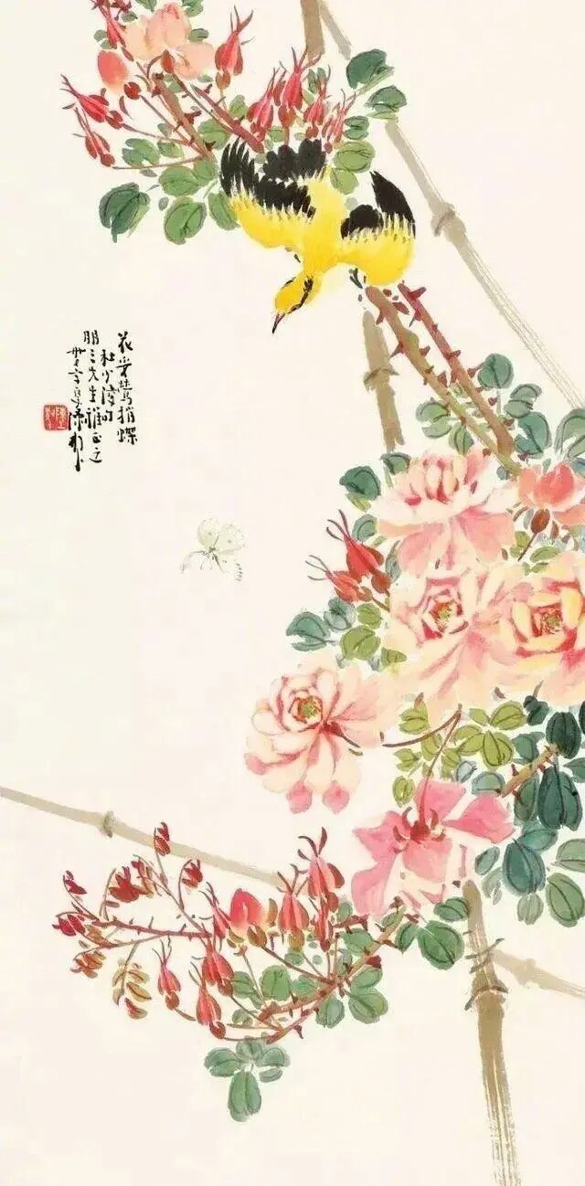 大师陈树人的花鸟画作欣赏。