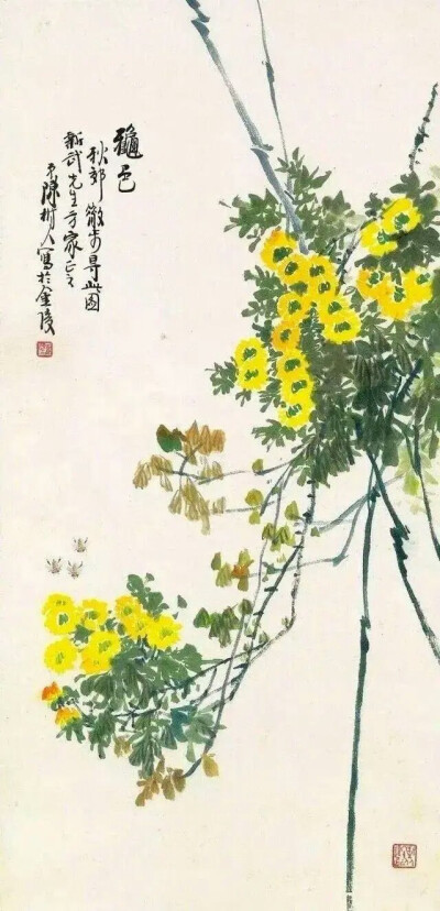 大师陈树人的花鸟画作欣赏。