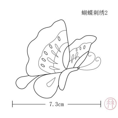 刺绣线稿