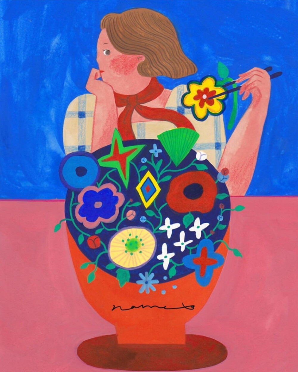 韩国插画师bohyeon kim ins:namebogle 676767