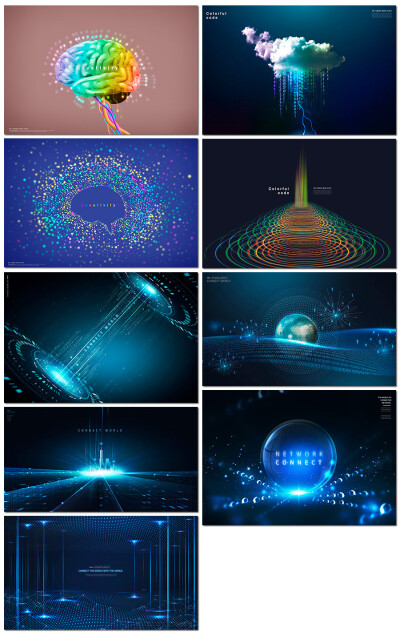 未来人工智能ai科技概念大数据数字化互联网海报设计psd模板素材