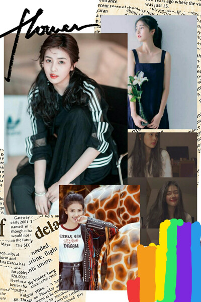 发表两张鹿鹿的拼贴美照~