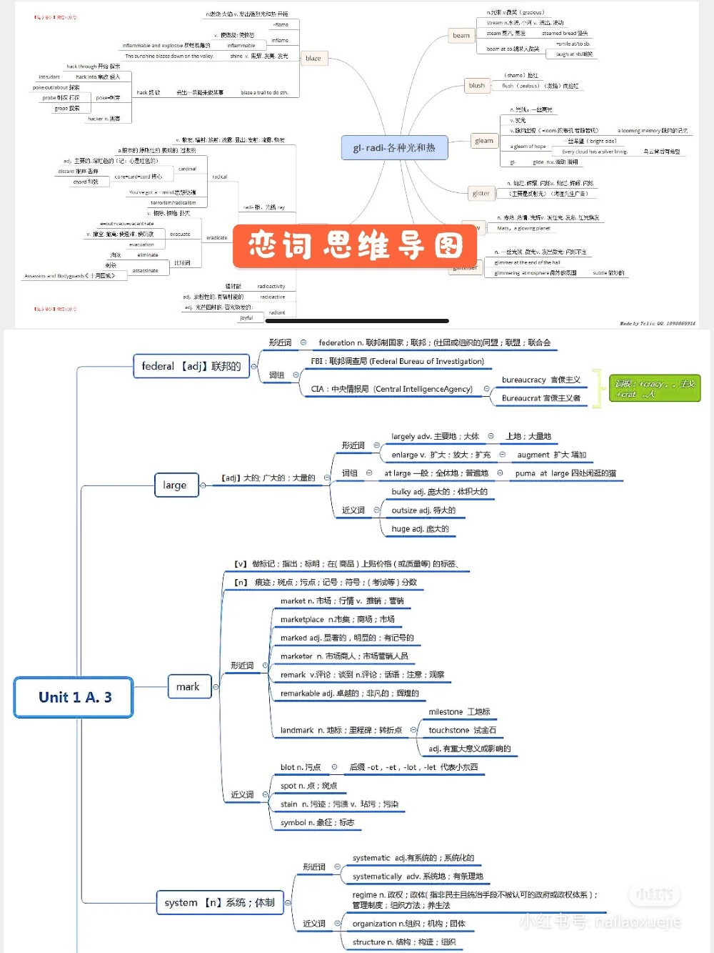 2021考研英语朱伟恋练有词最新版
恋练有词绝不可单单定义为一本单词书! 里面所有的单词朱伟老师都根据近年来的考频精心设计，通过考研真题串讲，在学单词都同时也学了长难句，词根词缀，以及考研英语最重要的词组搭配。考研的小伙伴们都知道，朱伟的恋练有词绝对是人手一本威对于英语基础差的同学更是十分友好。多年的口碑和学长学姐的强烈推荐绝对不是空穴来风~
→除了网课和电子书，考研学习的时候懂的站在巨人的肩膀上也十分重要ClC电子讲义笔记和思维导图是学习恋词，极大提升学习效率的重要辅助。能把有限的学习时间更多投入到真正记单词和掌握语法上面。我也整理出来啦