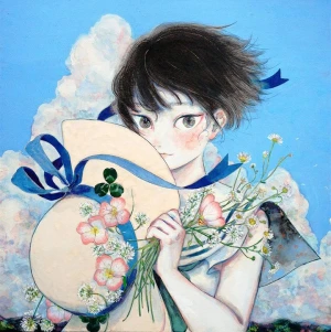 巻田はるか　巻田遥　原画 makita haruka 巻田はるか unique 原画 一点もの makita haruka - メルカリ