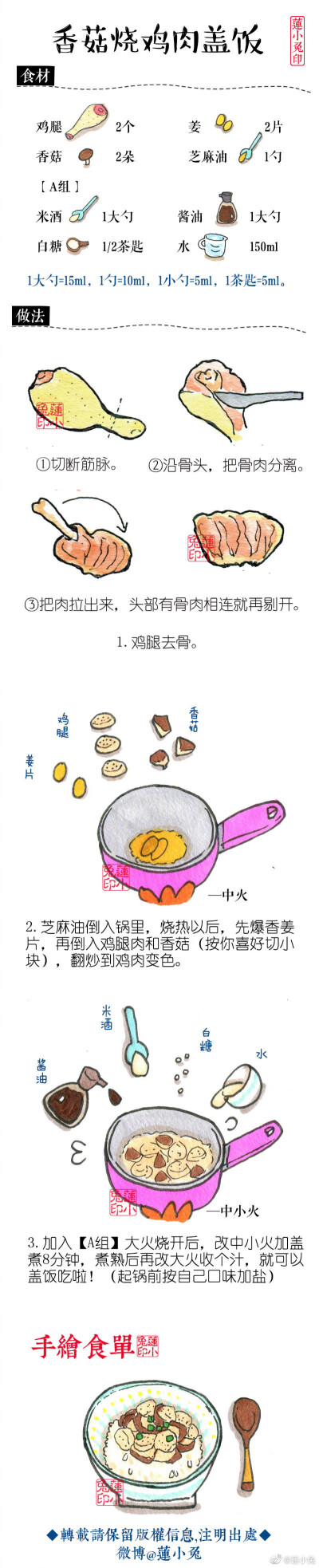 蓮小兔の手繪食譜
出自微博：蓮小兔