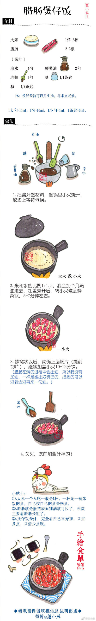 蓮小兔の手繪食譜
出自微博：蓮小兔