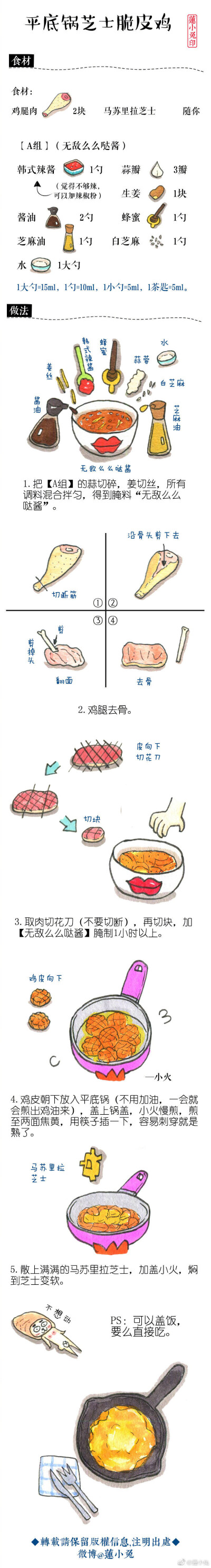 蓮小兔の手繪食譜
出自微博：蓮小兔