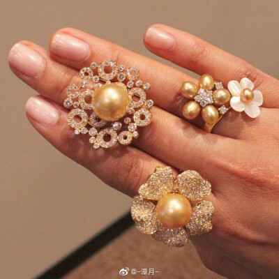 珍珠 设计感 高级珠宝戒指