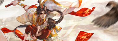 「墨香铜臭」天官赐福/花怜
画师：wb秋生笙